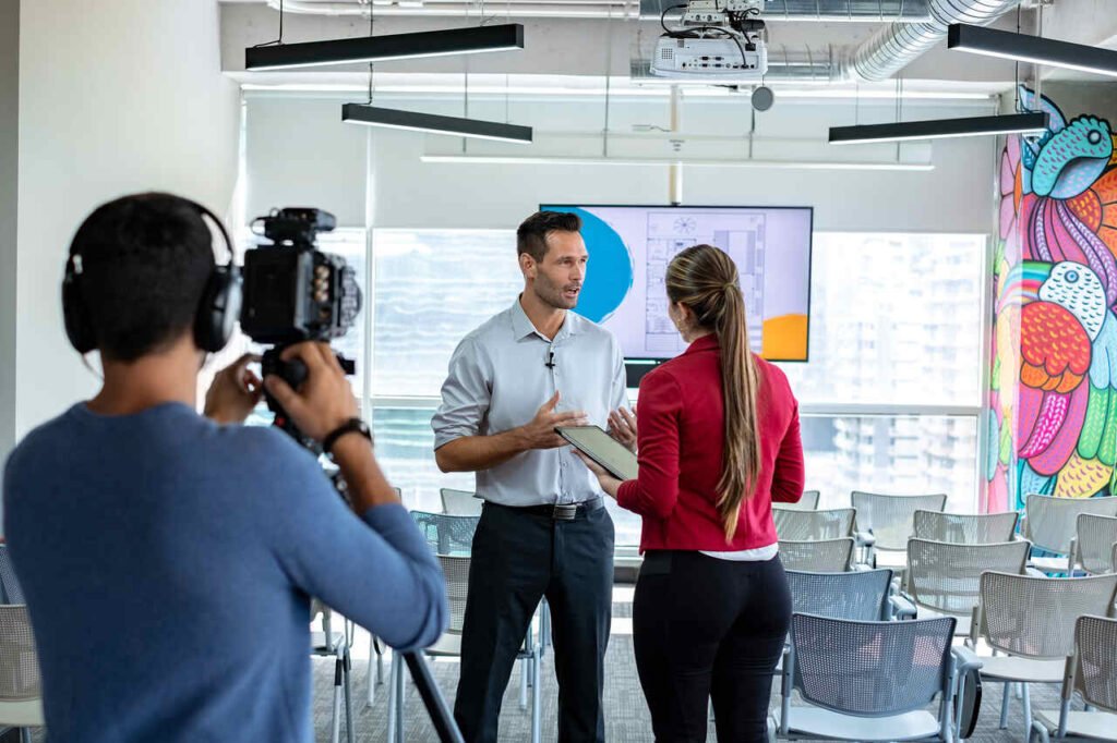 Produção de vídeo de endomarketing